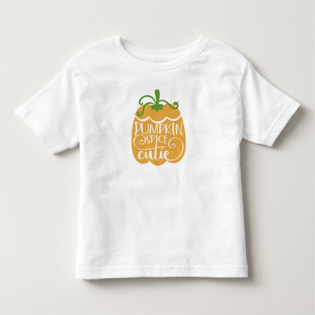 Cute funny pumpkin toddler Halloween Thanksgiving T-Shirt (Front)