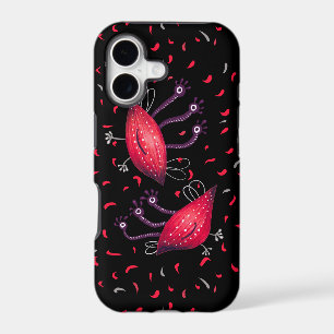 Cute Funny Red Three Eyed Cartoon Aliens Kids