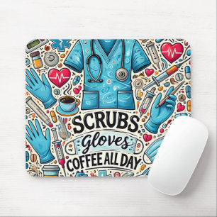 Cute/Funny RN Nurse Mouse Pad