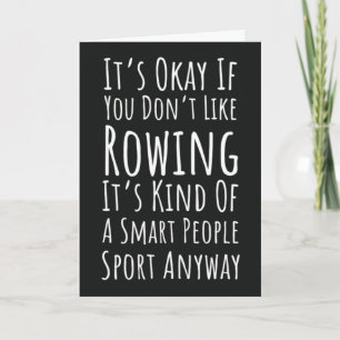 Cute Funny Rowing Cards Team