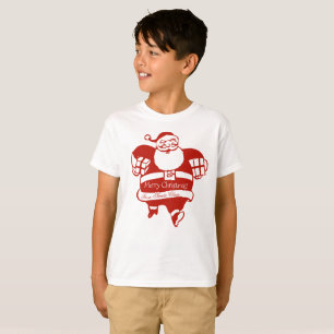 Cute Funny Santa Claus Red and White Christmas T-Shirt