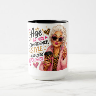 Cute/Funny/Sassy Age Brings Confidence Mug