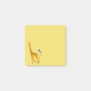 Cute Funny Skating Cartoon Giraffe Post-it Notes