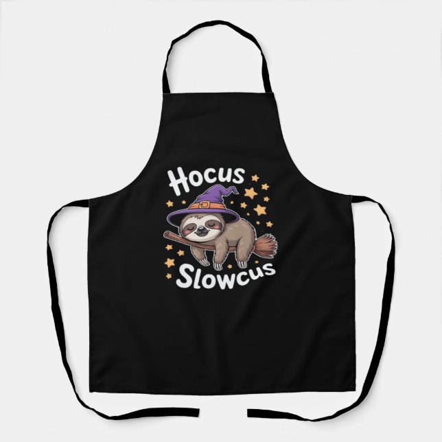 Cute Funny Sloth Halloween Essential T-Shirt Apron (Front)