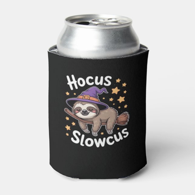 Cute Funny Sloth Halloween Essential T-Shirt Can Cooler (Can Front)