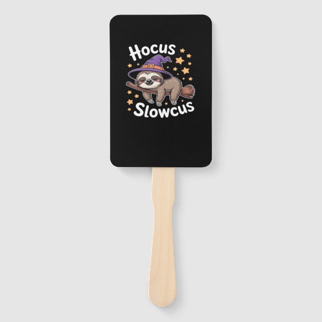 Cute Funny Sloth Halloween Essential T-Shirt Hand Fan (Front)