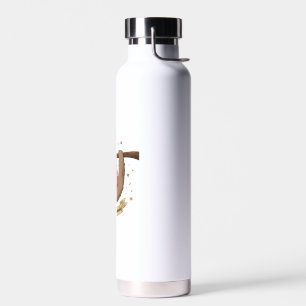 Cute Funny Sloth Happy Birthday Water Bottle