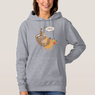Cute & Funny Spaghetti Sloth "I Meant To Do That Hoodie