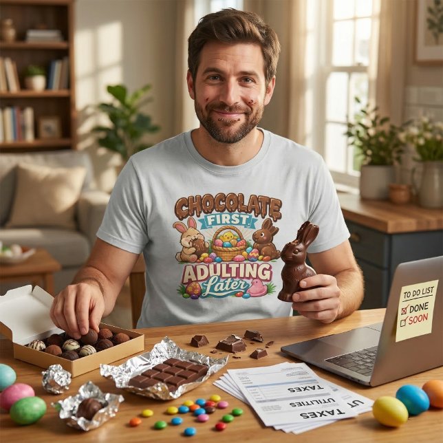 Cute & Funny Spring Holiday Chocolate Lover T-Shirt (Creator Uploaded)
