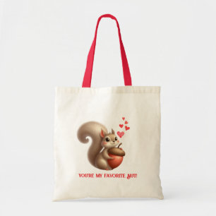 Cute funny squirrel Valentine's Day Tote Bag