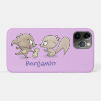 Cute funny squirrels cartoon illustration