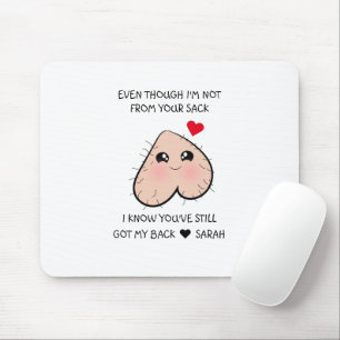 Cute Funny Step Dad Father's Day Mouse Pad