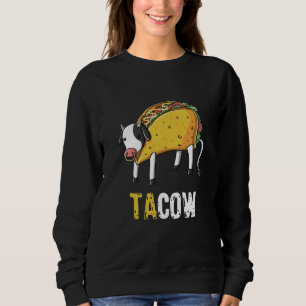 Cute Funny Taco Lover Cow Farmer For Kids Men Gift Sweatshirt