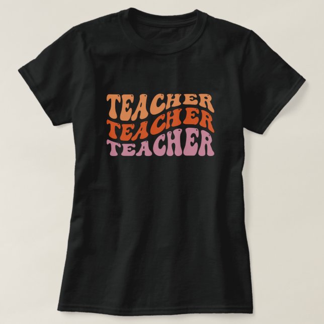 cute funny teacher T-Shirt (Design Front)