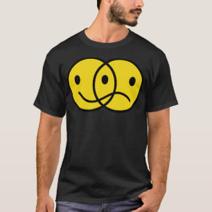 Cute Funny Teen Gift Happy Face Sad Face Mental He T-Shirt