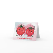 Cute Funny Tomato Pun Best Friend Happy Birthday