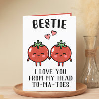 Cute Funny Tomato Pun Best Friend Happy Birthday