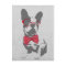 Cute funny trendy vintage animal French bulldog