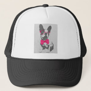 Cute funny trendy vintage animal French bulldog Trucker Hat