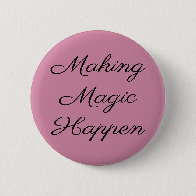 Cute Funny Vacation Magic 6 Cm Round Badge (Front)