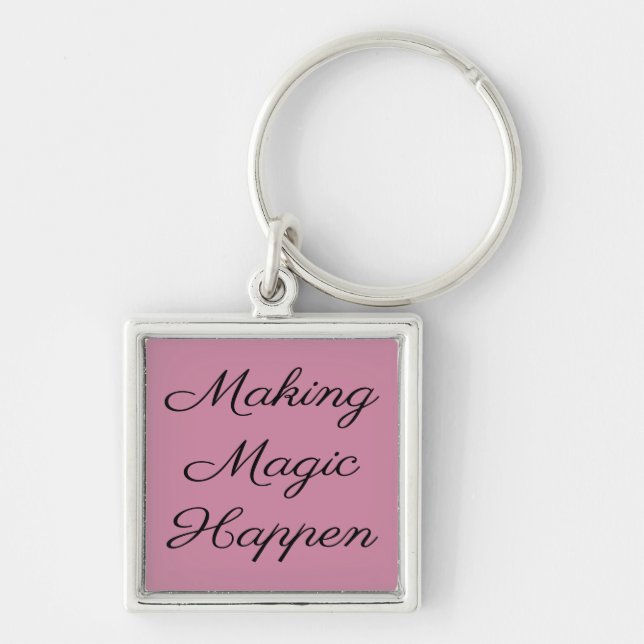 Cute Funny Vacation Magic Key Ring (Front)