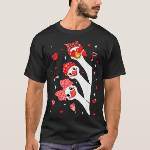 Cute Funny Valentine Silly Gooses Heart Love Match T-Shirt