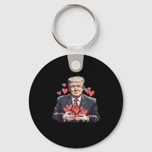 Cute funny valentine trump is valentine funny trum key ring