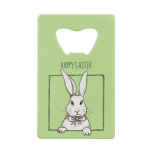 Cute Funny Vintage Happy Easter Bunny Personalised