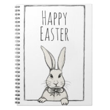Cute Funny Vintage Happy Easter Bunny Personalised