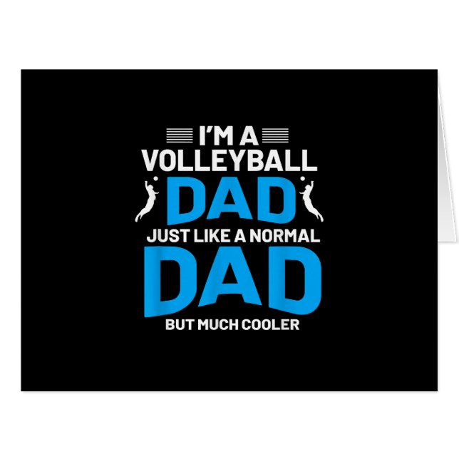 Cute Funny Volleyball Gift For Dads and Men (Front Horizontal)