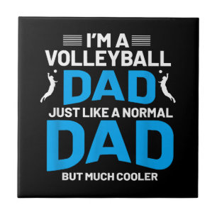 Cute Funny Volleyball Gift For Dads and Men Ceramic Tile