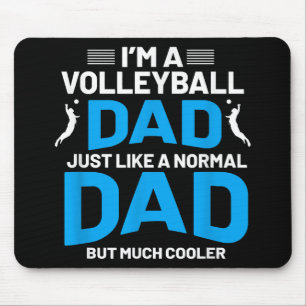 Cute Funny Volleyball Gift For Dads and Men Mouse Pad