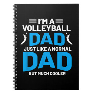Cute Funny Volleyball Gift For Dads and Men Notebook