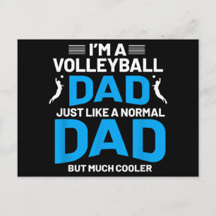 Cute Funny Volleyball Gift For Dads and Men Postcard