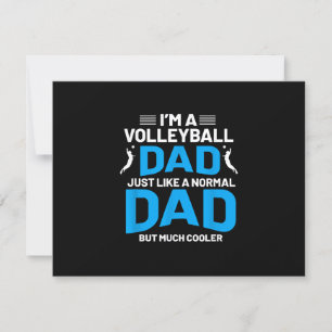 Cute Funny Volleyball Gift For Dads and Men RSVP Card