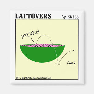 Cute Funny Watermelon Cartoon Laftovers Magnet