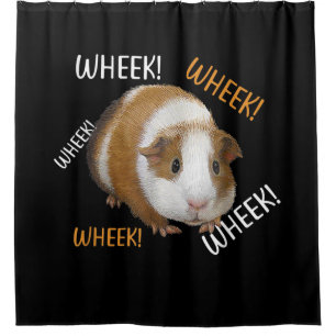 Cute & Funny Wheek - Guinea Pig Owner Cavy Lover Shower Curtain