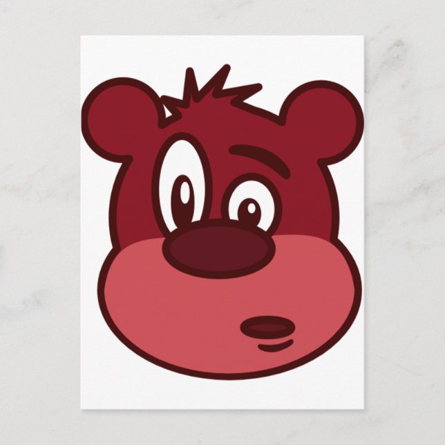 Cute Funny Winking Bear Postcard (Front)