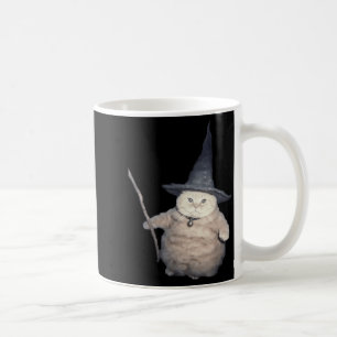 Cute Funny Wizard Cat Weird Kitten Cat Meme Spooky Coffee Mug