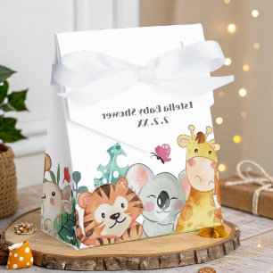 Cute Funny woodland animals Baby Shower  Favour Box