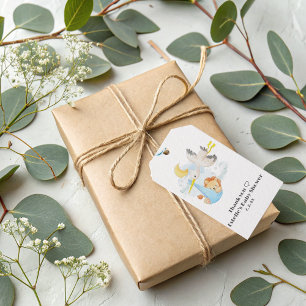 Cute Funny woodland Animals Baby Shower Gift Tags