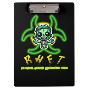 Cute, funny zombie clipboard
