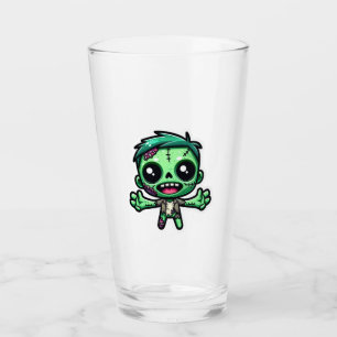 Cute, funny zombie glass