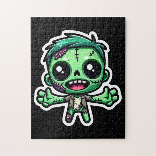 Cute, funny zombie jigsaw puzzle (Vertical)