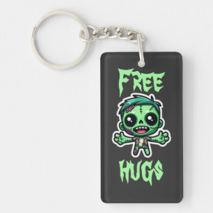 Cute, funny zombie key ring