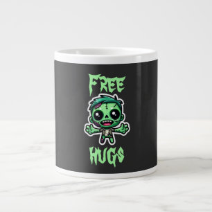Cute, funny zombie large coffee mug