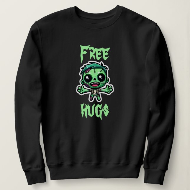 Cute, funny zombie sweatshirt (Design Front)