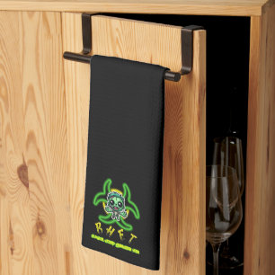 Cute, funny zombie tea towel