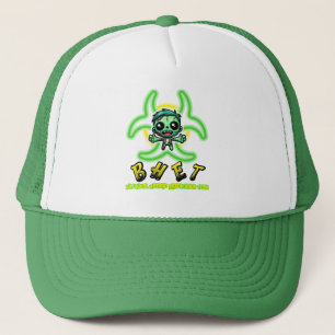 Cute, funny zombie tee trucker hat