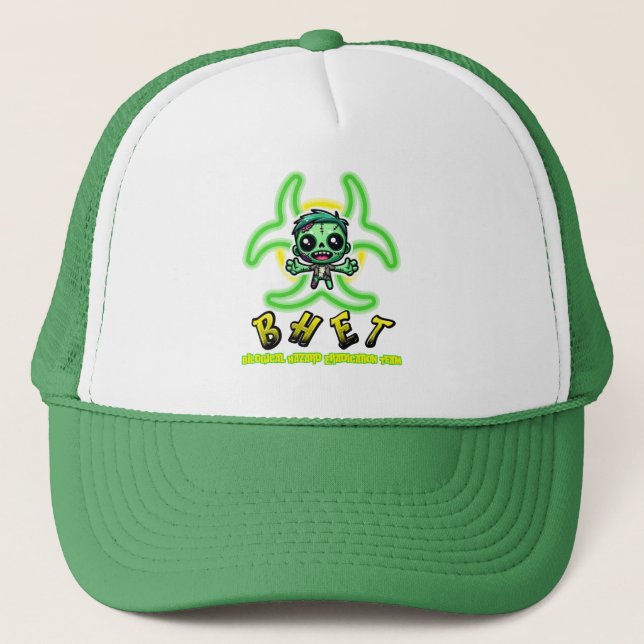 Cute, funny zombie tee trucker hat (Front)